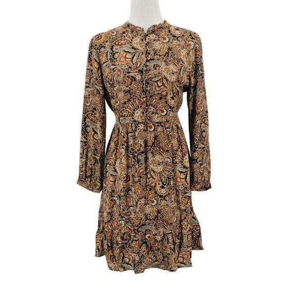 Mango Dresses & Skirts - NWT MNG Mango Casual Multicolor Boho Paisley Dress Womens Small